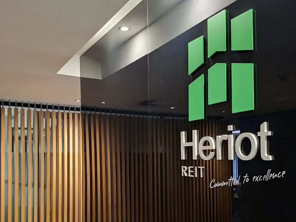 Aerial view of Heriot REIT's property portfolio